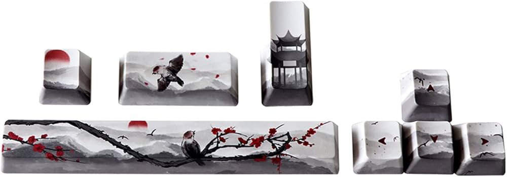 Amazon | 5面染料下塗りキーキャップ 6.25U スペース入力方向キー